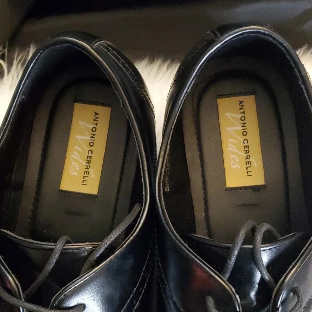 Like New Antonio Cerrelli Tie Mens Dress/Formal/Office Shoes Rare Large Size 17W